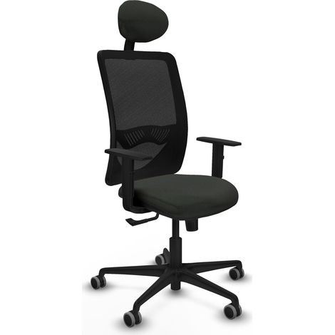 Chaise de bureau piqueras y crespo Zulema noir appui lombaire (1/2)