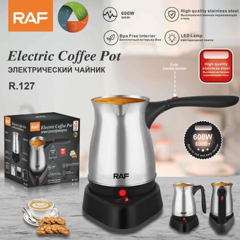 Grenzüberschreitende türkische Kaffeemaschine, die den europäischen RAF-Standards entspricht, mit Edelstahlgriff, 500-ml-Wasserkocher, R127 (1/5)