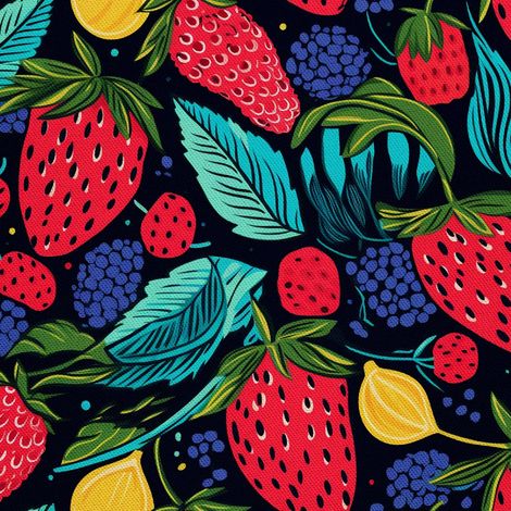 Tela decorativa para exteriores Oxford - Motivo frutal  DX6173 (1/5)