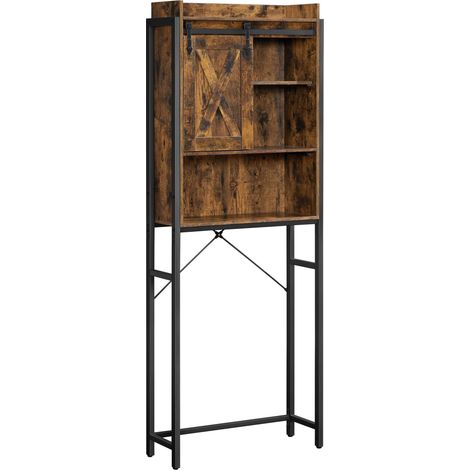 Étagère WC, Meuble de Rangement pour Toilettes, Cadre en Acier (1/5)