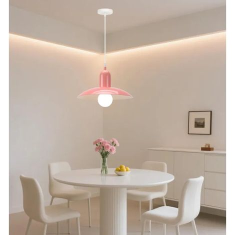 Suspension Luminaire Moderne Industriel,30cm Retro Lustre Plafonnier Abat-jour Design Chapeau E27 Luminaire Style Nordique (1/5)
