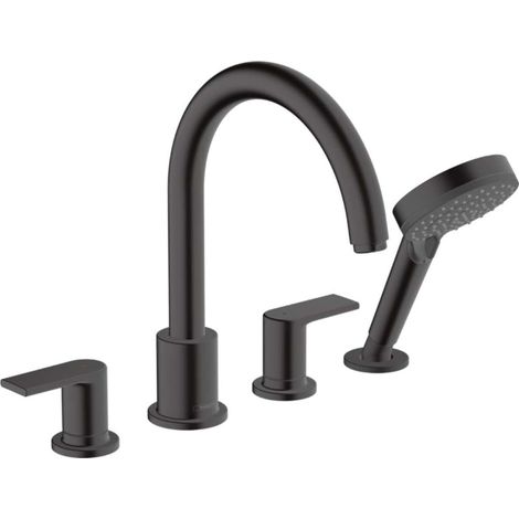 Hansgrohe Vernis Shape - Set bordovasca, montaggio a 4 fori, nero opaco 71459670 (1/5)
