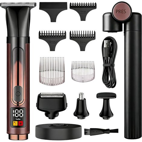 Rasoir Dorsal Pour Homme, Rasoir éLectrique Sans Fil 4 En 1 Pour L'éPilation Kit De Soin Du Corps Usb Avec PoignéE D'Extension RéGlable Pour Le Visage Les Bras Le Menton Et La Barbe éTanche (1/5)