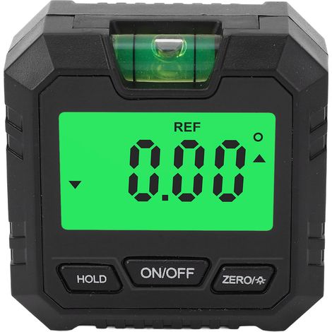 Instrument de mesure d'angle numérique 4 x 90°, rapporteur magnétique, mini niveau numérique, inclinomètre avec rétroéclairage (1/5)