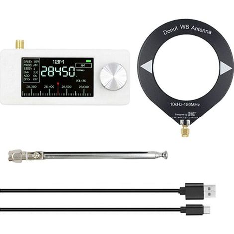 Kompatibel mit SI4732 SMA-Funkschnittstelle, 10 kHz–180 MHz, hochempfindliches Breitband-LSB-USB-AM/FM-Handradio