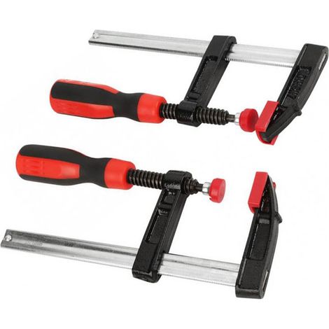 4 serre-joints à vis robustes de type F pour le travail du bois, ensemble d'outils à dégagement rapide pour le bricolage, 50 x 150 mm (1/5)