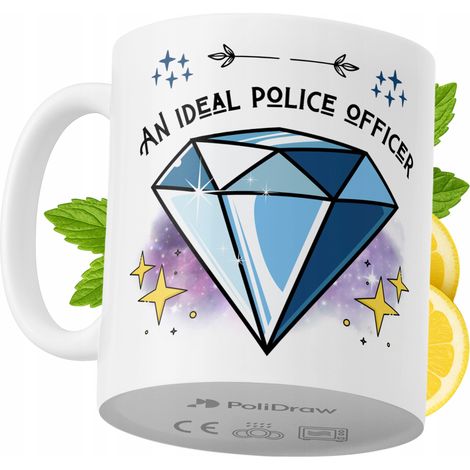 Mug humoristique pour policier, avec un texte amusant et un design graphique original. Idéal pour les anniversaires, les fêtes et les occasions spéciales. Mug premium pour la maison, le bureau et le t