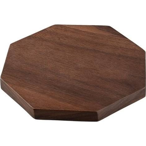 Bodendekoration aus schwarzem Walnussholz — rutschfeste Matte — Ornament — Mini-Partytablett — kleine Tabletts zum Servieren von Tee und Kaffee — ovale Holzschale für das Badezimmer, polygonale Holzun