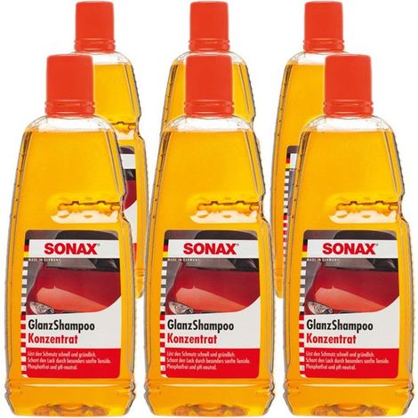 Lot de 6 shampooing - Brillant - Concentré - Carrosserie - Auto - pH neutre - SONAX (1/2)