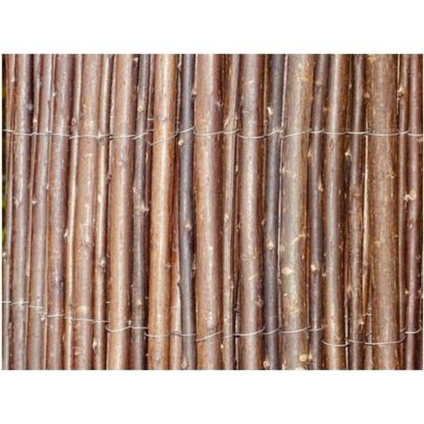Caña de mimbre marrón premium con oscurecimiento medio, H.1.5 x L.3 m Centrale Brico