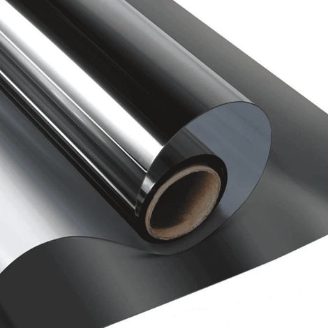 Film De Confidentialité Pour Fenêtre - Film Réfléchissant À Une Seule Vue - Protection UV Et Isolation Thermique - Noir - 90 X 200 Cm - Lot De 2 (1/5)