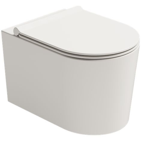Vaso sospeso form bianco lucido - cm 50x35 - sedile escluso