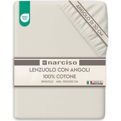 Drap Housse 90x200 Bonnet 30 cm en 100% Coton, Draps Housses de Matelas 90 x 200, Linge de lit Respirant et Hypoallergénique (1/5)