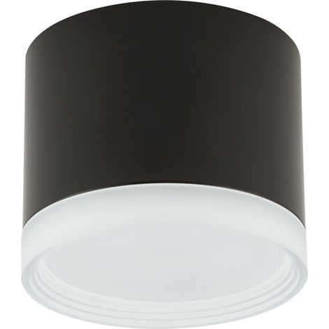 Spot plafond rond noir GX53 12W Nowodvorski SILBA alu (1/5)