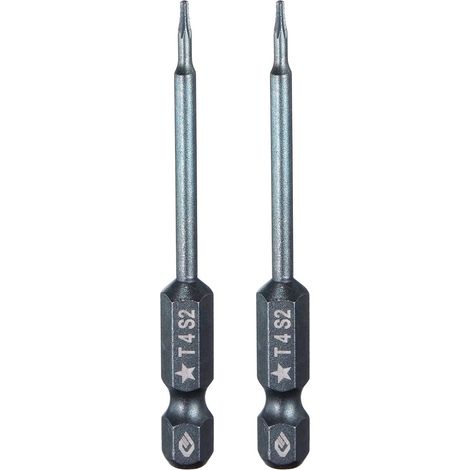 2Pcs Embout Torx 5 Points Acier S2 Embout Étoile Pentagonale Bleu (1/5)