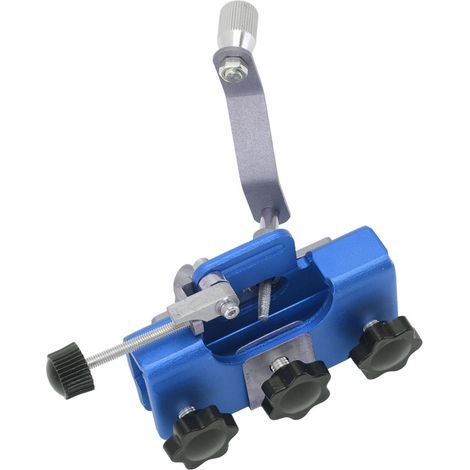 Affûteur de chaîne de tronçonneuse portable et léger à manivelle, gabarit d'affûtage pour scies électriques bleu (1/5)