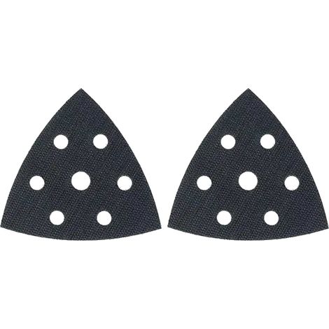 Trade-Shop Ersatzklett 93x93x93mm selbstklebend Dreieck für Bosch PDA 180 E, Parkside PDS 290 C3, PDS 290 B2, PDS 290 A1, Pattfield PE-260 DS - 2 Stück