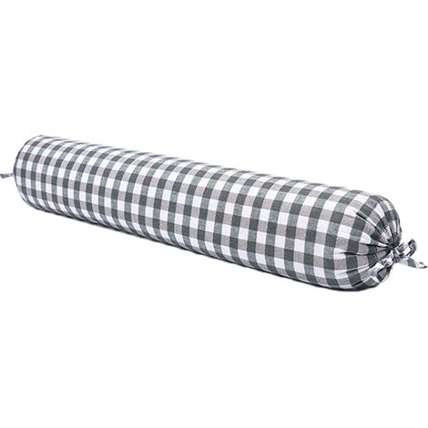 Housse zippée en coton de sarrasin biologique, oreiller cylindrique (1/5)