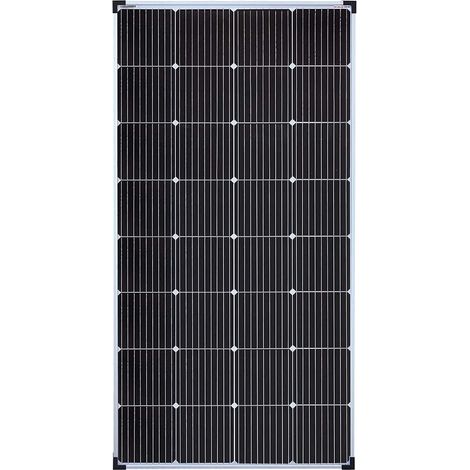 Panneau solaire photovoltaïque 190W 12V, cellule solaire monocristalline 166mm166mm avec 9 busbars, pour camping-car, abri de jardin, bateau (1/5)