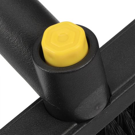 Gratte Glace de Voiture 3-en-1 Grattoir Neige Élargissable avec Brosse et Gratte-Glace Multifonction ABS et Alliage Aluminium Longueur Extensible 90 cm Brossage Douche 360° Jaune