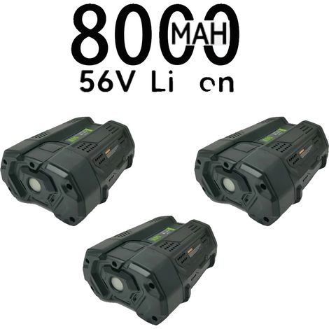Ersatzbatterie, 8000mAh Kapazität, kompatibel mit EGO Werkzeugen, 8000mahx3 (1/2)