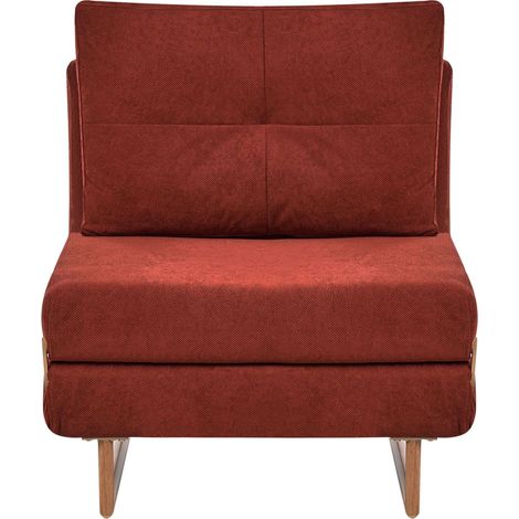 1-Sitzer Schlafsofa JERSLEV Stoff Rot