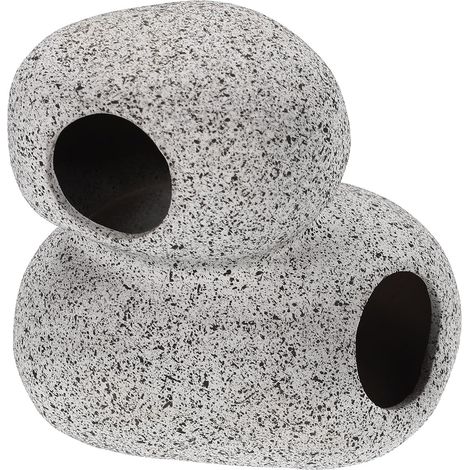 Grotte Décorative pour Aquarium en Résine, Cachette Sécurisée pour Crevettes et Poissons, Forme Vive, Adaptée pour Aquarium et Réservoir d'eau (1/5)