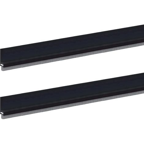 Set of 2 Door Seals, High Density 0.1 mm Brush Entry Door Seal, Tep Material, Windproof, Dustproof and Insect Repellent, 1 m Long (1/5)
