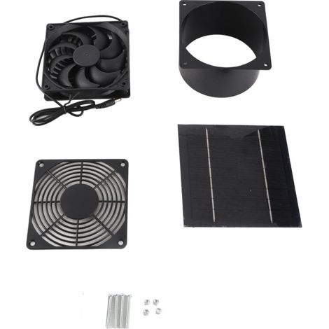 Ventilateur Extrction Solaire 5W – Écoénergétique – Professionnel – Maison/Jardin/Serre (1/5)