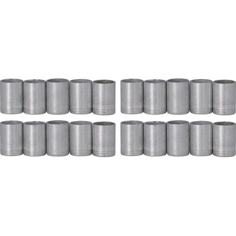 Couvercle de joint de climatisation en aluminium, couvercle de connecteur de tube de tuyau AC, capuchon de raccord de tuyau, protection durable de haute résistance de qualité (1/2 po) (1/5)
