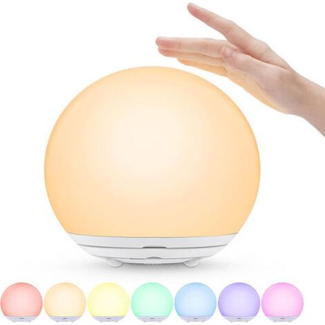BUNTHAUS Lampe de Chevet Rechargeable LED – Veilleuse Enfant avec Fonction Minuterie, Tactile & Interrupteur, Idéale pour Chambre (1/4)