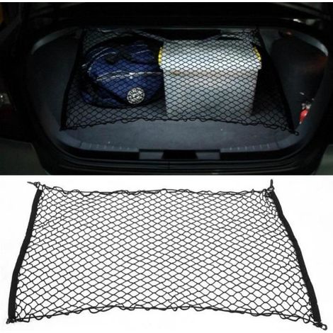 Filet Pour Coffre Voiture - 70 x 120 cm - Universel - Nylon Élastique - 1 Pièce