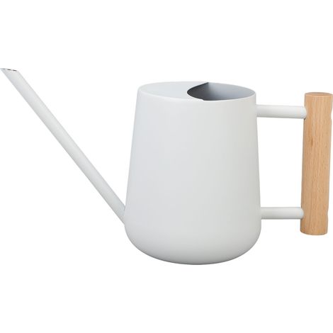 Arrosoir pour plantes d'intérieur, petites canettes, plantes d'intérieur, fleurs de jardin, manche en bois, bec Long, eau d'extérieur, blanc (1/5)