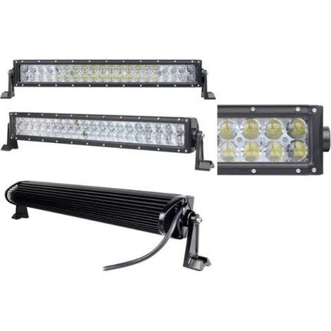 Barre LED 54 cm 120 W — projecteur à diodes avec lumière blanche combinée, 12 V/24 V, pour voiture, jeep, tout-terrain, camion