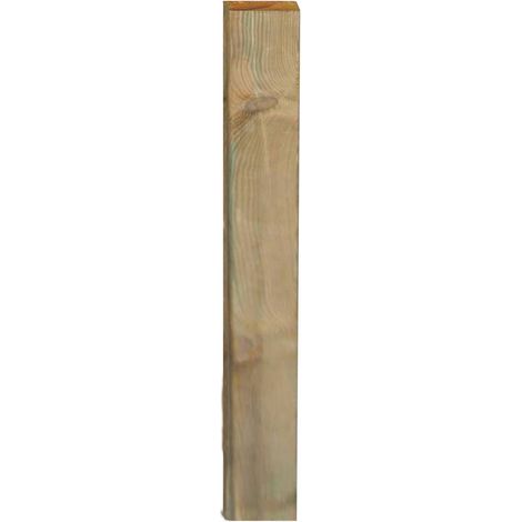 Palo rettangolare in legno di pino impregnato cm 3,5x7x180 paletto per giardino esterno