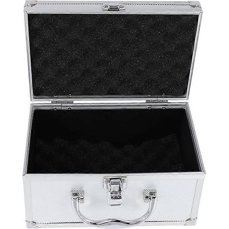 Coffret à outils en alliage d'aluminium, étui de sécurité portable pour instruments, vitrine, valise pour outils de quincaillerie, 230 x 150 x 125 mm (1/4)