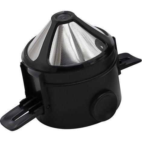 Reusable Coffee Filter, Portable Stainless Steel Coffee Dripper, Paperless Permanent Tea Filter, 1-2 Cups for Home, Office, and Travel (1/5)