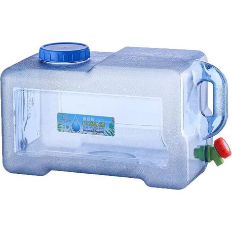 22-Liter-Wassertank für Wohnmobile, tragbarer Wasserbehälter mit Griff, lebensmittelechter Kanister mit Zapfhahn, ideal für Reisen, Camping, Grillabende und Angeln.