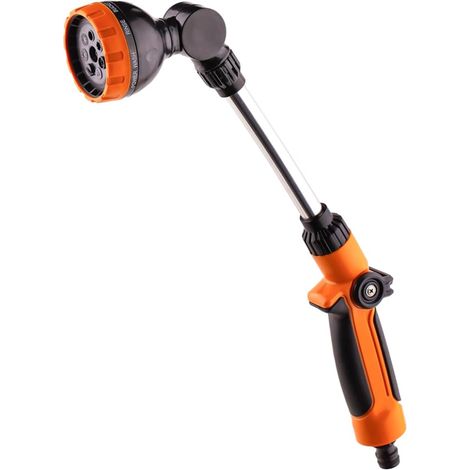 Lance d'arrosage de jardin - 45 cm de long Douche avec manche Baguette 7 fonctions pour suspensions florales et arbustes Buse réglable (1/5)