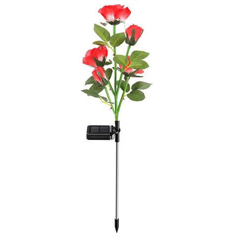 La Rose Rouge Lot von 2 LED-Sonnenlampen in Rosenform (1/4)