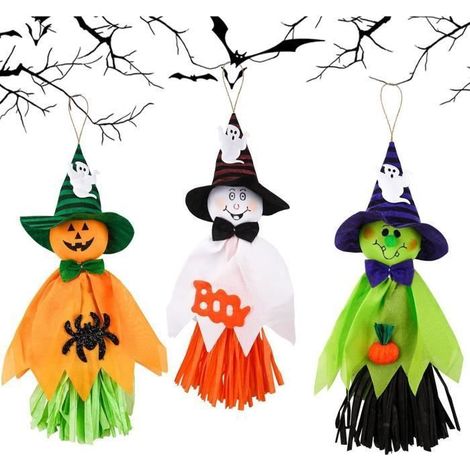 DéCoration à Suspendre Halloween Horreur De DéCoration Halloween éPouvantail à Suspendre Halloween FantôMe Pour M KIT DE DECORATION (1/4)