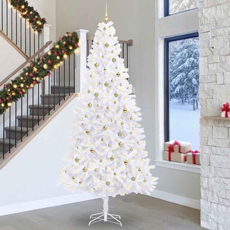 vidaXL Árbol de Navidad artificial con 300 LED 300 cm PVC y Acero (1/5)