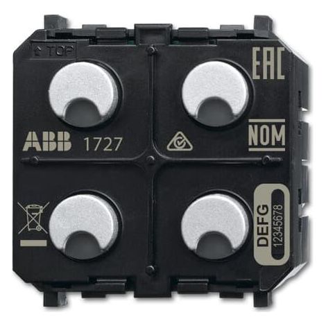 Capteur Actionneur f@h Zénit 4 touches LED 2xTOR 230V Wireless 2CKA006200A0110 ABB BJE521599