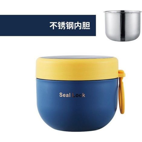 1 Tasse acier inoxydable 304, micro-ondable, 600 ml, ronde, extérieur bureau