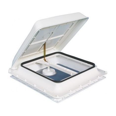 Lanterneau blanc Fiamma Vent 40x40 cm à manivelle pour camping-car