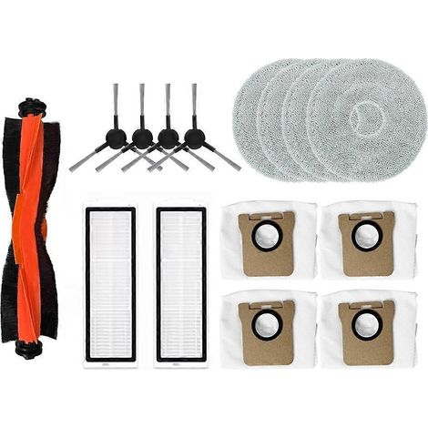 Lot de 15 pièces pour aspirateur Xiaomi X20 Max / X20 Pro / D109GL / D102GL : brosse, filtre, lingette et sac à poussière. (1/5)