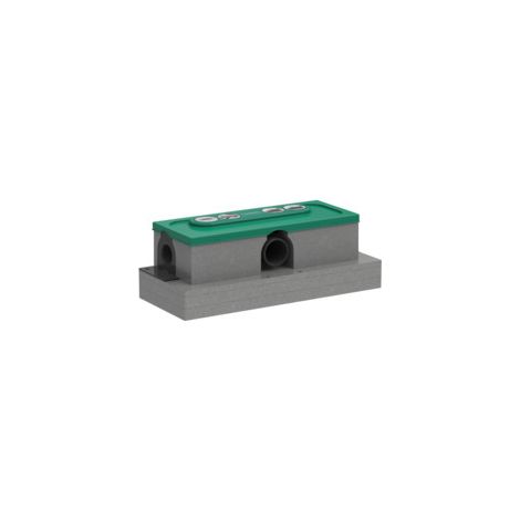 Hansgrohe uBox universal - Grundkörper für Duschrinnen Ablaufgehäuse für Standardinstallation 01001180 (1/5)