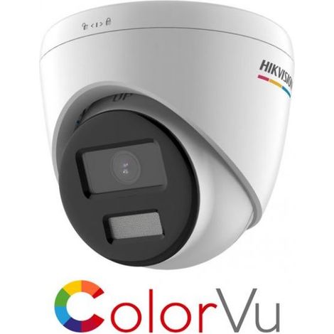 Telecamera Dome Turret IP 4MP 2,8mm con Audio Microfono IP67 Luce bianca 30m Rilevamento movimento 2.0 ColorVu Hikvision
