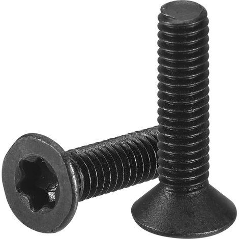 50Pcs Vis A Tete Plate Torx M2-0.4 x 8mm Finition Oxyde Noir (1/5)