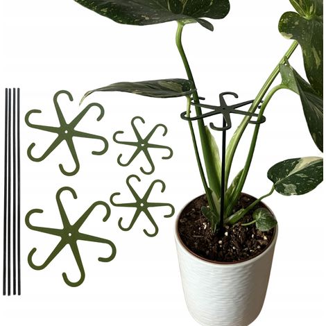 Supporto per piante e fiori Supporto robusto Pinza di supporto con asta S M 4x (1/5)